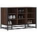 Scarpiera Rovere Marrone 84x40x53,5 Cm Truciolato E Metallo - Foto miniatura 1