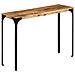 Tavolo Consolle Marrone 110x35x76 Cm Massello Mango E Ferro - Foto miniatura 1