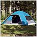Tenda da Campeggio a Cupola per 4 Persone Blu Impermeabile - Foto miniatura 1