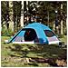 Tenda da Campeggio a Cupola per 4 Persone Blu Impermeabile - Foto miniatura 2