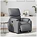 Poltrona Massaggiante Elettrica Reclinabile Grigio Similpelle - Foto miniatura 2