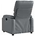 Poltrona Massaggiante Elettrica Reclinabile Grigio Similpelle - Foto miniatura 5