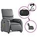 Poltrona Massaggiante Elettrica Reclinabile Grigio Similpelle - Foto miniatura 6