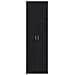 guardaroba rovere nero 55x25x189 cm legno ingegnerizzato - Foto miniatura 6