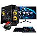 Pc Gaming Nitropc Pack Silver Plus Nero - R5 5500, Rx 6600 8 Gb, 16 Gb Ddr4, 1 Tb M2, Win11, Monitor 24"" Fhd 120hz Ips E Accessori Gaming Completi - Pronto Per Giocare - Foto miniatura 1