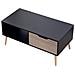 Freja Tavolino Nero In Stile Scandinavo Con Cassetto - Foto miniatura 1