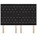 Testiera LED con luci a strisce a LED Nero 144 cm Velluto - Foto miniatura 5