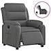 Poltrona Elettrica Reclinabile Grigio Scuro in Tessuto - Foto miniatura 1