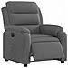 Poltrona Elettrica Reclinabile Grigio Scuro in Tessuto - Foto miniatura 3