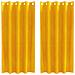 Tende con tende 2 pcs Giallo senape 140 x 175 cm Velluto - Foto miniatura 1
