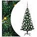 Albero di Natale artificiale con luci integrate Verde 120 cm - Foto miniatura 1