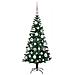 Albero di Natale artificiale con luci integrate Verde 120 cm - Foto miniatura 4