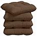 Cuscini per Seduta 4 pcs Marrone 40 x 40 x 12 cm Tessuto - Foto miniatura 1
