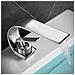 Rubinetto per lavabo da bagno, Blackswan, tipo M249, modello Waves in nichel, misura 20,5 cm - Foto miniatura 4
