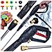 Pistola Alta Pressione Pro Clean Gun Pcg1 Set - 5 Ugelli | 4000 Psi | Compatibile Con Kärcher, Bosch, Kranzle - Foto miniatura 1