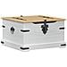storage box Bianco 78 x 78 x 45 cm Pino massello - Foto miniatura 1