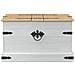 storage box Bianco 78 x 78 x 45 cm Pino massello - Foto miniatura 5