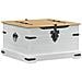 storage box Bianco 78 x 78 x 45 cm Pino massello - Foto miniatura 6