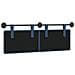 Testata appesa Montaggio a parete Blu 130 x 55 x 5 cm Tessuto - Foto miniatura 7