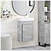 Mobile bagno con rubinetto Grigio Cemento 40,5 x 22,5 x 62 cm - Foto miniatura 2