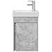 Mobile bagno con rubinetto Grigio Cemento 40,5 x 22,5 x 62 cm - Foto miniatura 5
