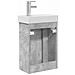 Mobile bagno con rubinetto Grigio Cemento 40,5 x 22,5 x 62 cm - Foto miniatura 7