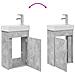 Mobile bagno con rubinetto Grigio Cemento 40,5 x 22,5 x 62 cm - Foto miniatura 9