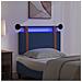 Testiera sospesa Con luce LED Blu PU Antico - Foto miniatura 5