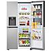 InstaView GSGV81PYLL Frigorifero Side-by-Side, Classe E, 635L, Wi-Fi, Senza allaccio, Door Cooling, Prime Silver - Foto miniatura 4