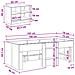 Struttura Letto Loft con Mobile 3 pz Sonoma grigio - Foto miniatura 7