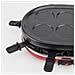 RP360 Raclette multifunzione 8 persone, rotante a 360°, Pietra naturale, piastra rimovibile 8 teglie antiaderenti e spatole - Foto miniatura 6