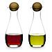 Set olio e aceto Oval oak con tappo sferico in legno - Foto miniatura 1