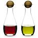 Set olio e aceto Oval oak con tappo sferico in legno - Foto miniatura 4