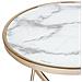 Tavolino Meridian Effetto Marmo Oro - Foto miniatura 2