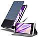 Custodia Compatibile Con Nokia Lumia 929 / 930 In Blu Scuro Nero - Coperchio Protettiva Con Chiusura Magnetica, Funzione Stand E Tasca Per Le Carte - Foto miniatura 1