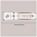 Tosatrice Per Cani Silenziosa Wireless Con Accessori Oro / Bianco - Foto miniatura 10