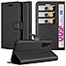 Custodia Compatibile Con Honor 30 Pro In Nero Carbone - Coperchio Protettiva Con Chiusura Magnetica, Funzione Stand E Tasca Per Le Carte - Foto miniatura 1