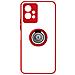 Cover Vivo Y55 5g Bimateria Anello Metallico Supporto Rossa - Foto miniatura 1