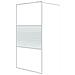 Parete Doccia Walk In Bianca 100x195 Cm Vetro Trasparente Esg - Foto miniatura 2