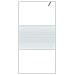 Parete Doccia Walk In Bianca 100x195 Cm Vetro Trasparente Esg - Foto miniatura 3
