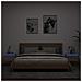 Comodini A Parete Con Luci Led 2 Pz Rovere Sonoma - Foto miniatura 1