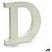 Lettera D Legno Bianco (1,8 X 21 X 17 Cm) (12 Unità) - Foto miniatura 1