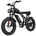Q20 Bici Elettrica Per Adulti 1000w 48v 20ah Max 50km /h Motociclo Elettrico 20 Pollici Pneumatico Largo Dirt Bike Shamano 7 Velocità - Foto miniatura 4