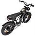 Q20 Bici Elettrica Per Adulti 1000w 48v 20ah Max 50km /h Motociclo Elettrico 20 Pollici Pneumatico Largo Dirt Bike Shamano 7 Velocità - Foto miniatura 6