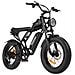 Q20 Bici Elettrica Per Adulti 1000w 48v 20ah Max 50km /h Motociclo Elettrico 20 Pollici Pneumatico Largo Dirt Bike Shamano 7 Velocità - Foto miniatura 1