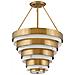 Lampadario Contemporaneo Echelon Acciaio Ottone Antico 4 Luci E14 - Foto miniatura 5