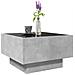 Tavolino Salotto Con Led Grigio Cemento 50x50x30 Cm Multistrato - Foto miniatura 5