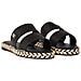 Flat Sandal Sandali Pelle Scarpe Donna Nero Eu 36, Fw0fw07931 Bds - Foto miniatura 1