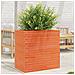 Fioriera Giardino Marrone Cera 70x40x68,5cm Legno Massello Pino - Foto miniatura 3