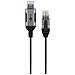 Goobay 74395 adattatore per inversione del genere dei cavi USB 3.0 type A RJ45 Nero, Argento - Foto miniatura 1